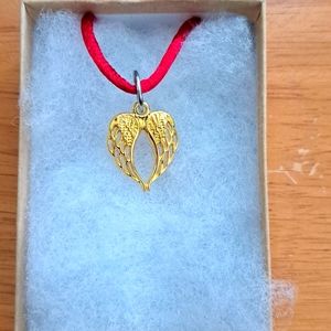 Gold Angel Wings Necklace